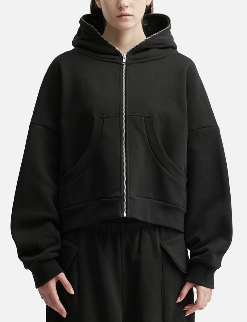 スウェット・トレーナー ENTIRE STUDIOS BLACK ZIP COTTON SWEATSHIRT zipup-1-1-8eb03.jpg?fit=max&w=
