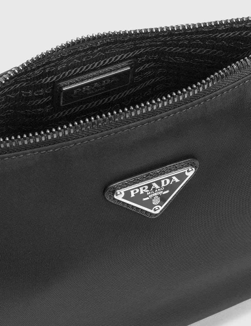 VIP【関税送料無料】希少 Prada Cross Body Bag Prada Black cross-body bag in Re-Nylon and Saffiano leather