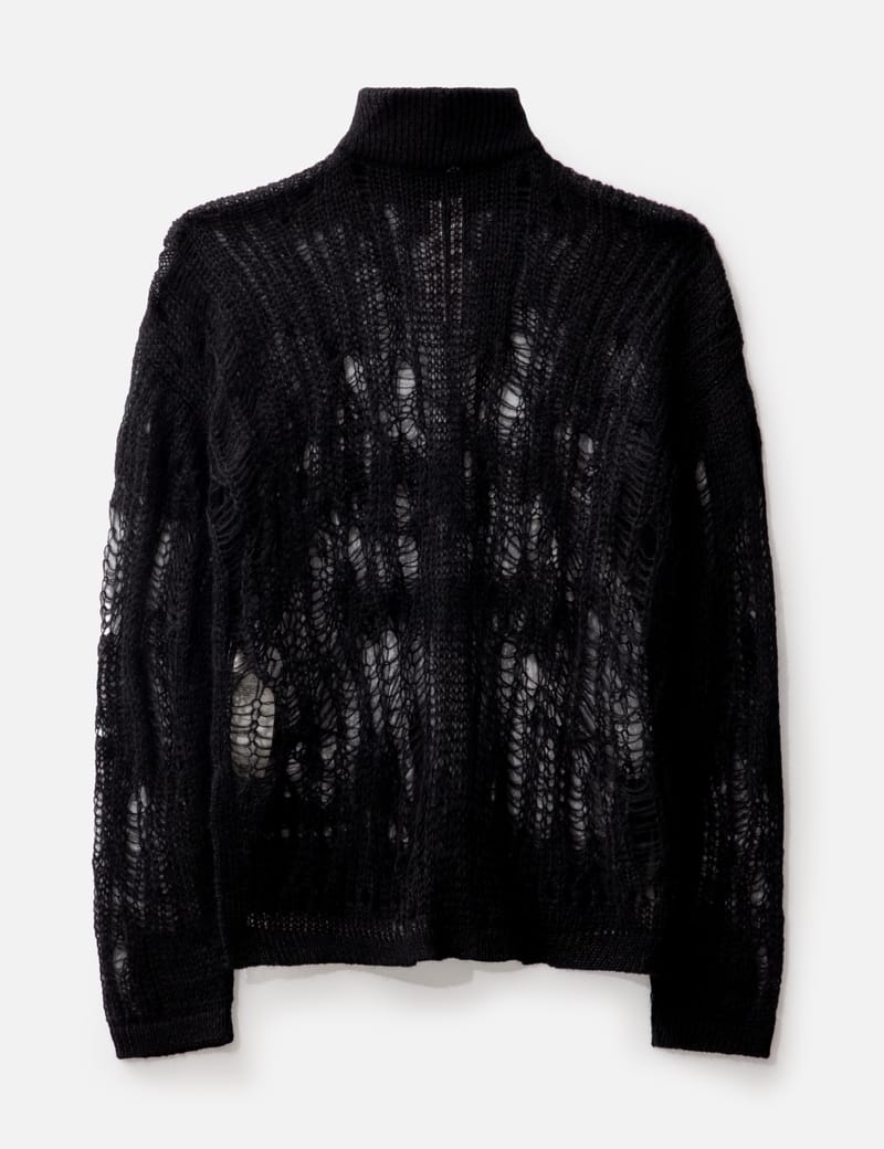 【送料&関税込】Rick Owens Black Viscose Knitwear RICK OWENS - KNITWEAR - Rick Owens