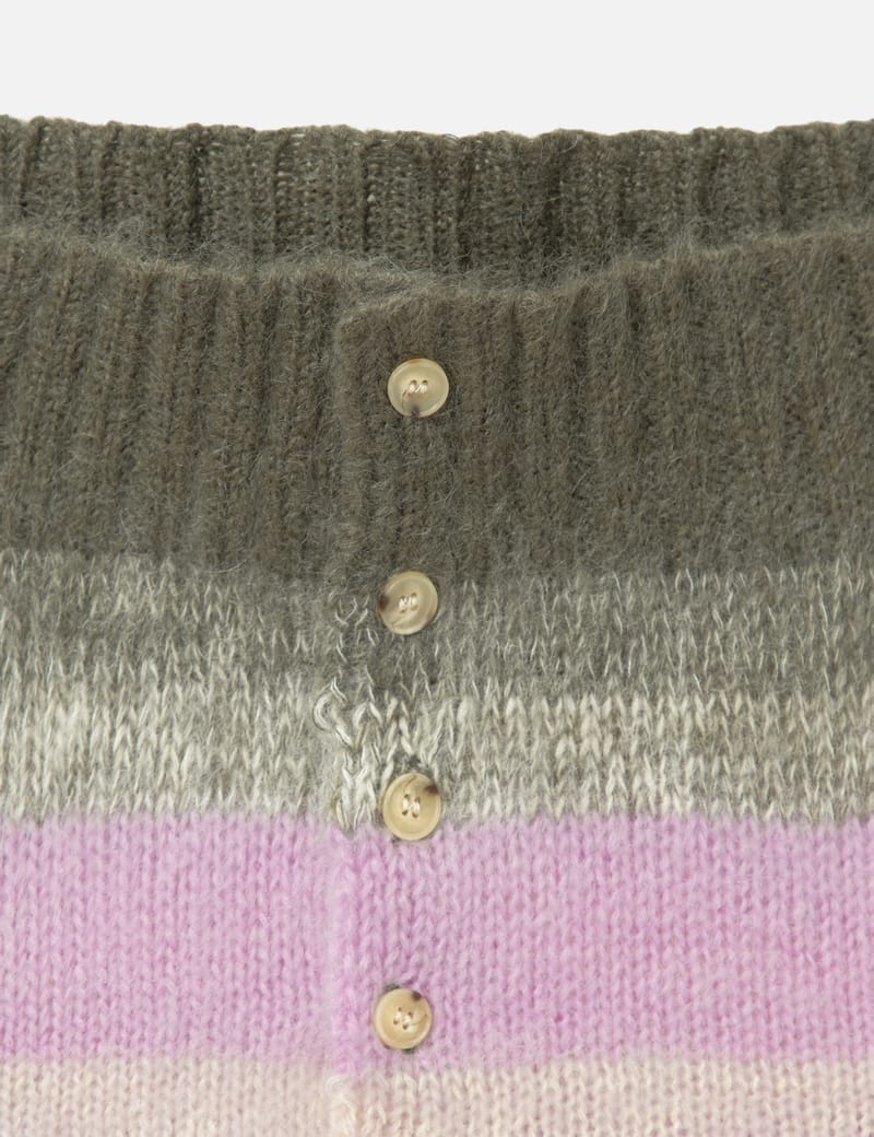 Perverze Multiple Knit - Versatile wool-blend purple cardigan