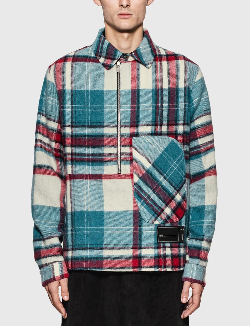 We11done - We11done Check Anorak Wool Shirt | HBX - Globally