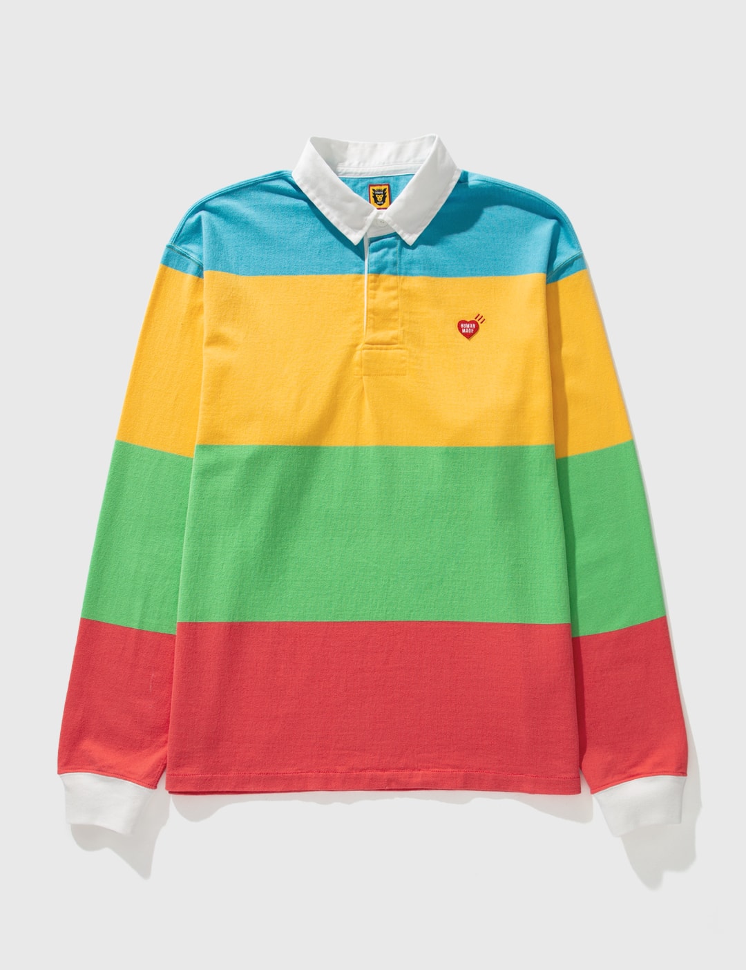 Human Made - Human Made Multi Stripe Rugby Shirt | HBX - Globally ...