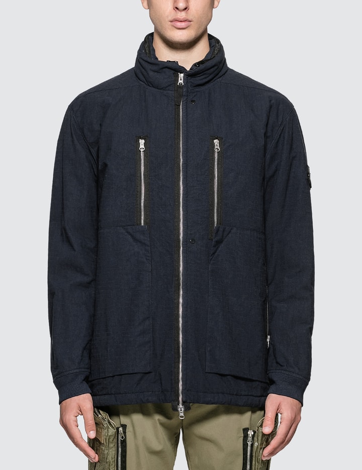 Stone Island Shadow Project Frag Collar Field Jacket With Stowable