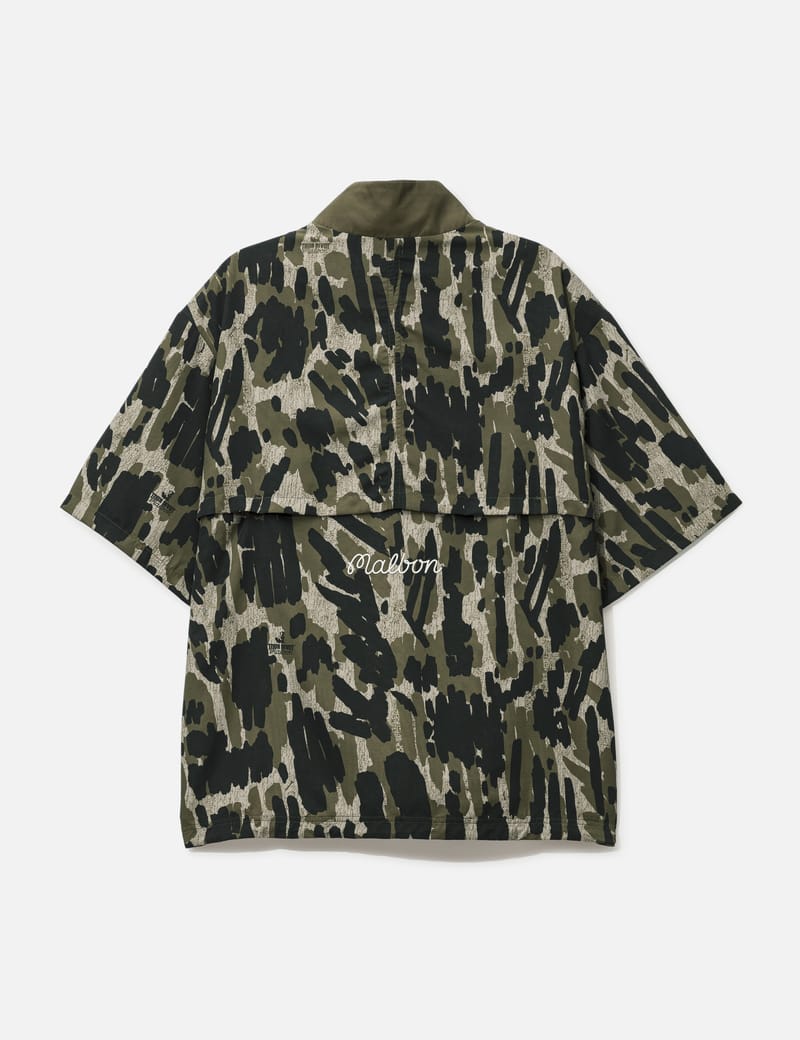 Malbon Golf Tour Divot Camo Windshirt - lightweight camo windshirt
