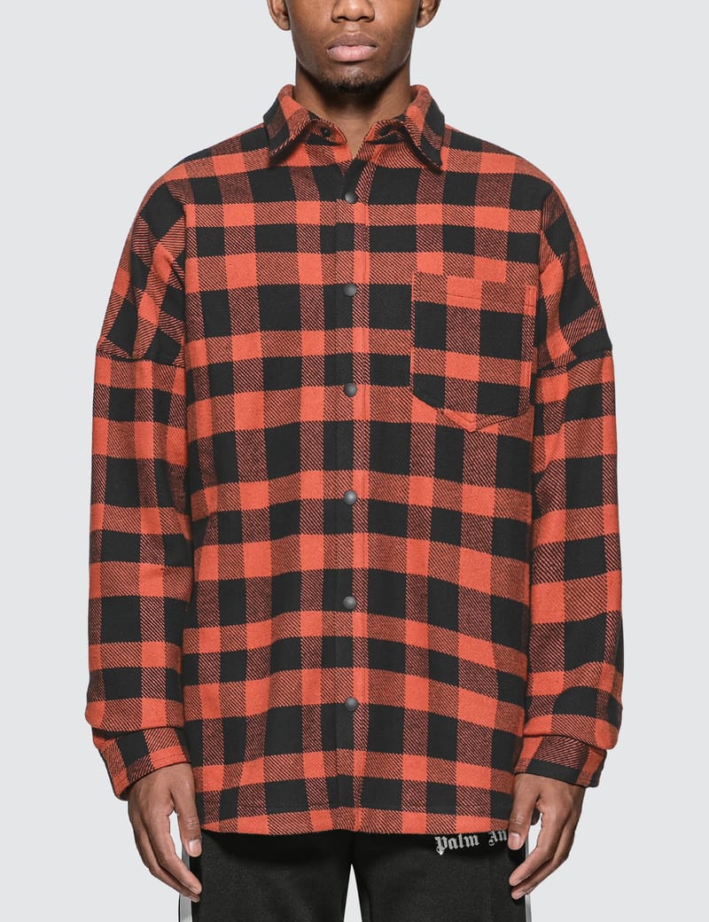 Palm Angels - Check Logo Over Shirt | HBX - Globally Curated