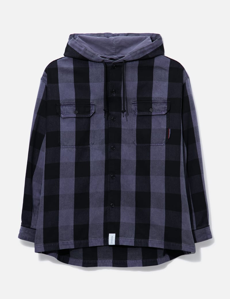 DESCENDANT - Descendant Checked Shirt Hoodie | HBX - Globally