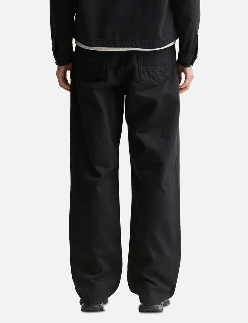 Stone Island Light Bull Denim TC Loose Jeans - Black straight-leg
