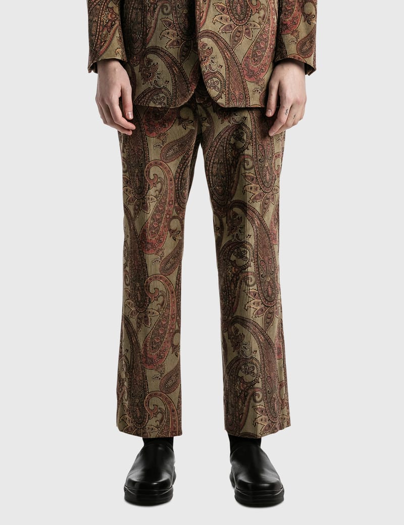 Needles - Corduroy Paisley Side Tab Trouser | HBX - HYPEBEAST 為您