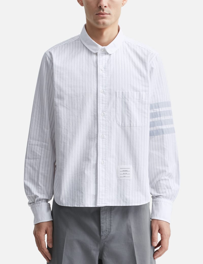 Thom Browne - Oxford 4-Bar Shadow Pinstripe Shirt | HBX