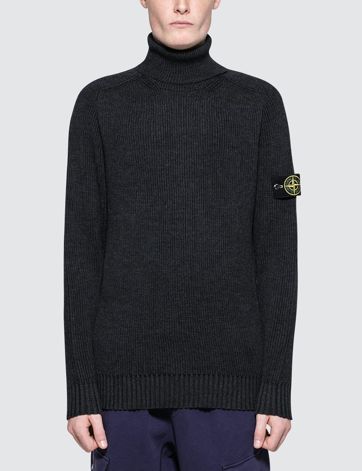 Stone Island - Turtleneck Knit Sweater | HBX - Globally Curated Fashion ...