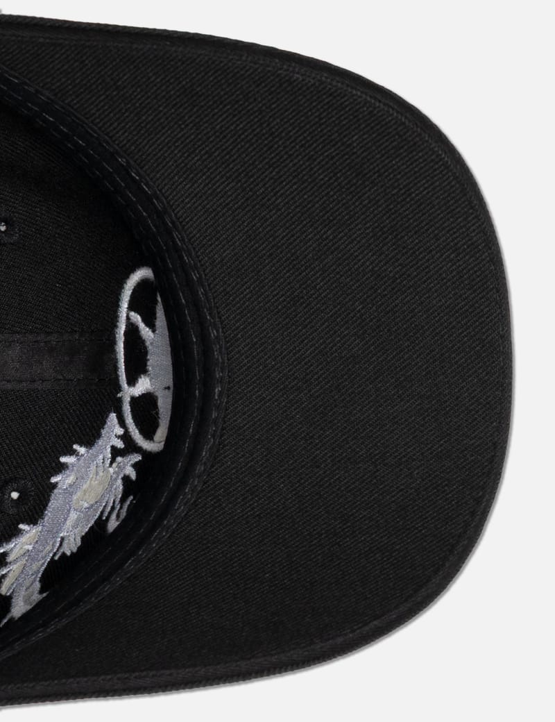 Basketcase Enter Cap - Black 6-panel cotton cap with embroidered