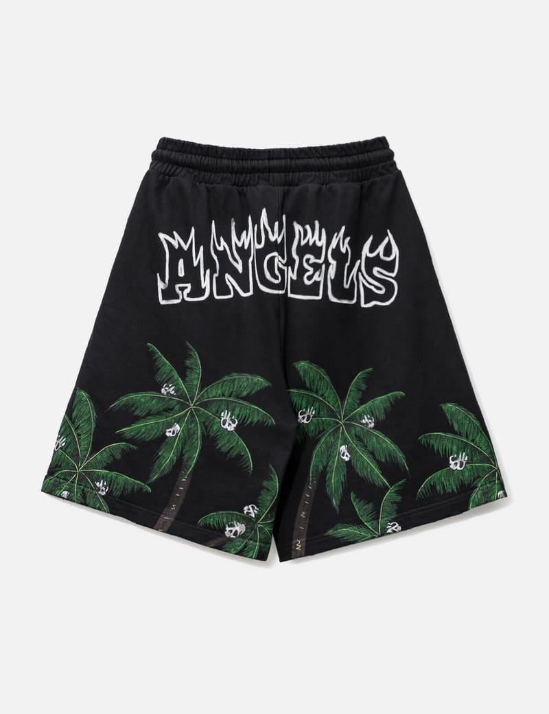 Palm Angels - Palms & Skull Vintage Sweat Shorts | HBX - Globally