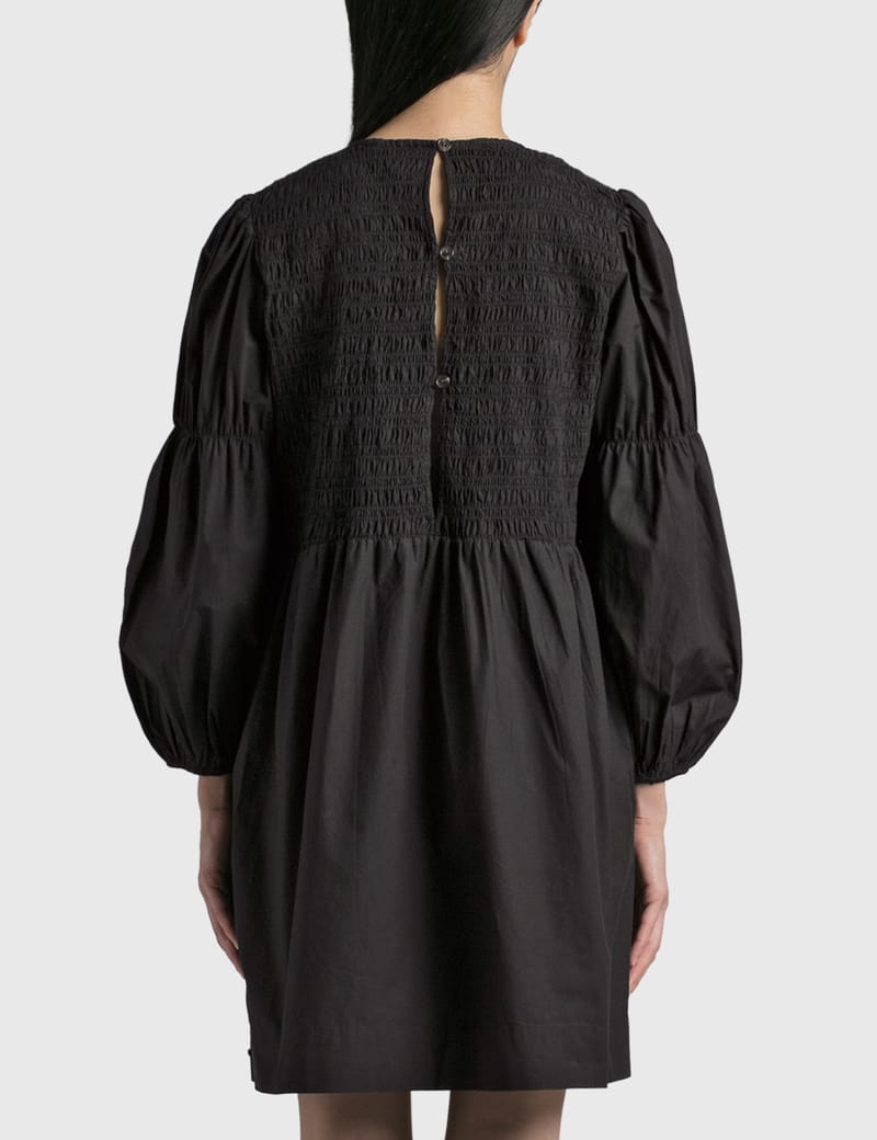Ganni - Cotton Poplin Mini Smock Dress | HBX - Globally