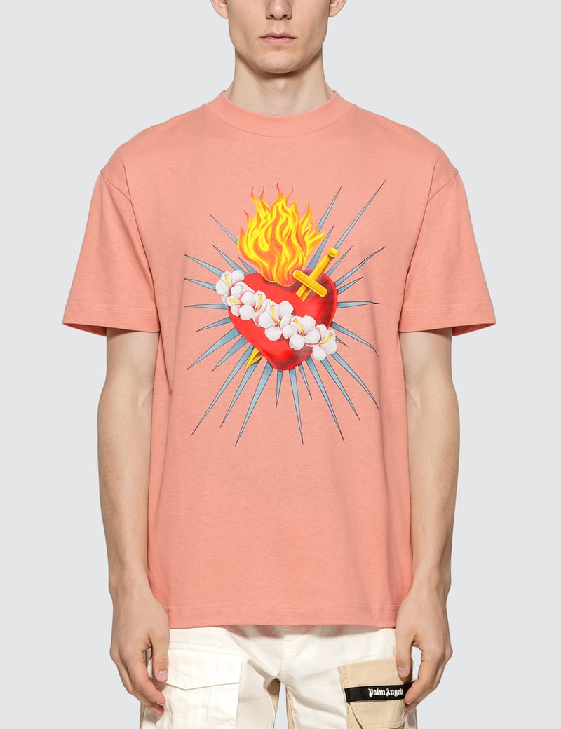 Palm Angels - Sacred Heart T-Shirt | HBX - ハイプビースト