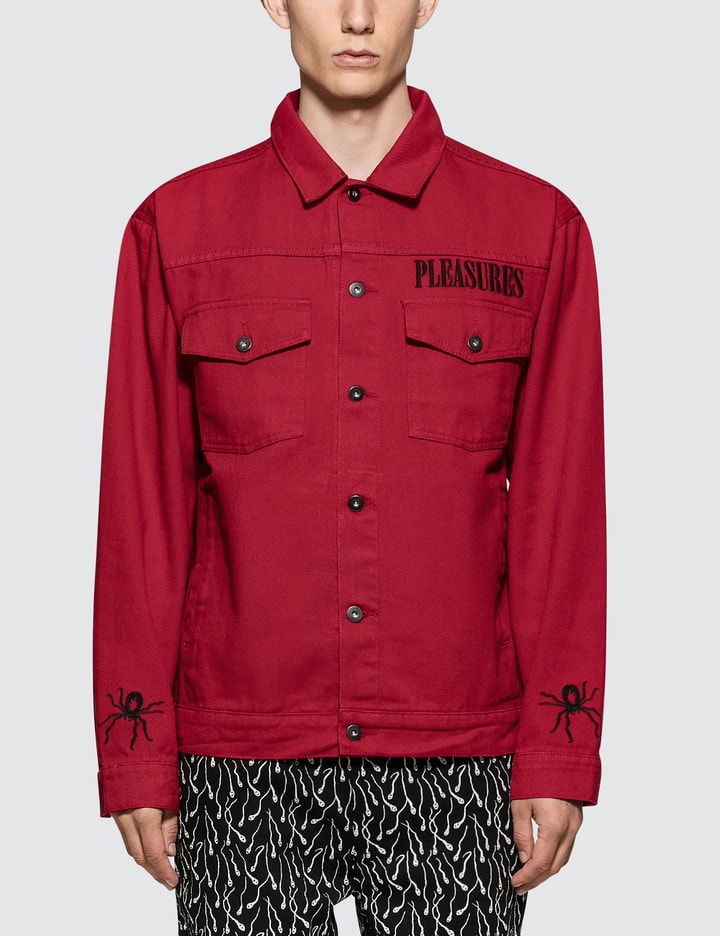 Pleasures - Web Denim Jacket | HBX