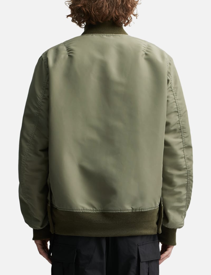 Sacai - Nylon Twill Workwear Bomber Jacket | HBX - Globally