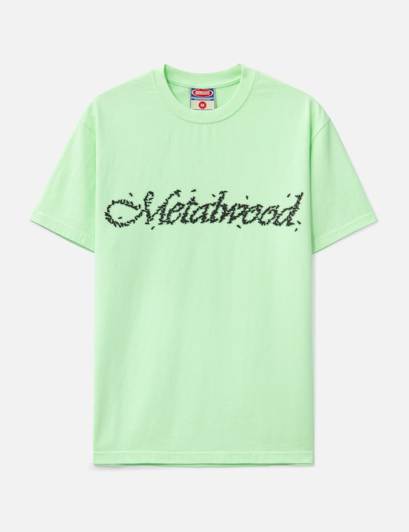 [LWOOD STUDIO] メタルウッドスタジオ Tシャツ T-Shirt Metalwood Studio Hello World T-Shirt in Heather Grey| Homme