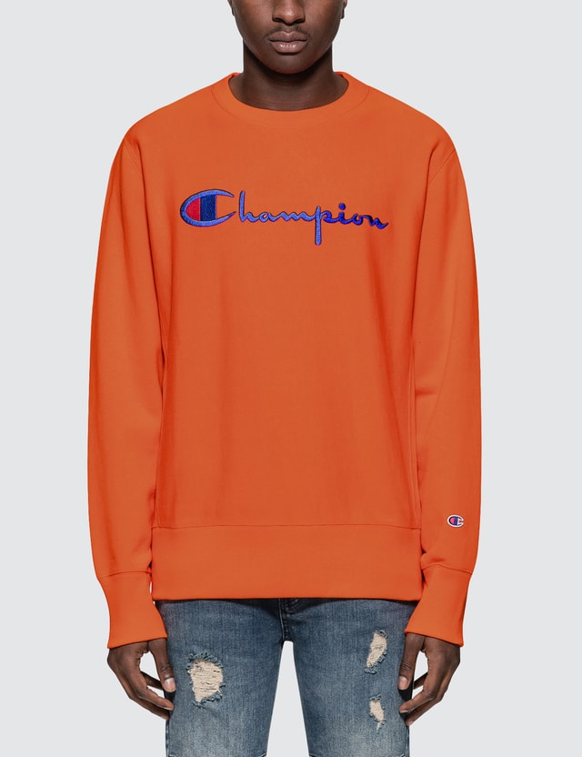 Champion Reverse Weave - Script Logo Sweatshirt | HBX