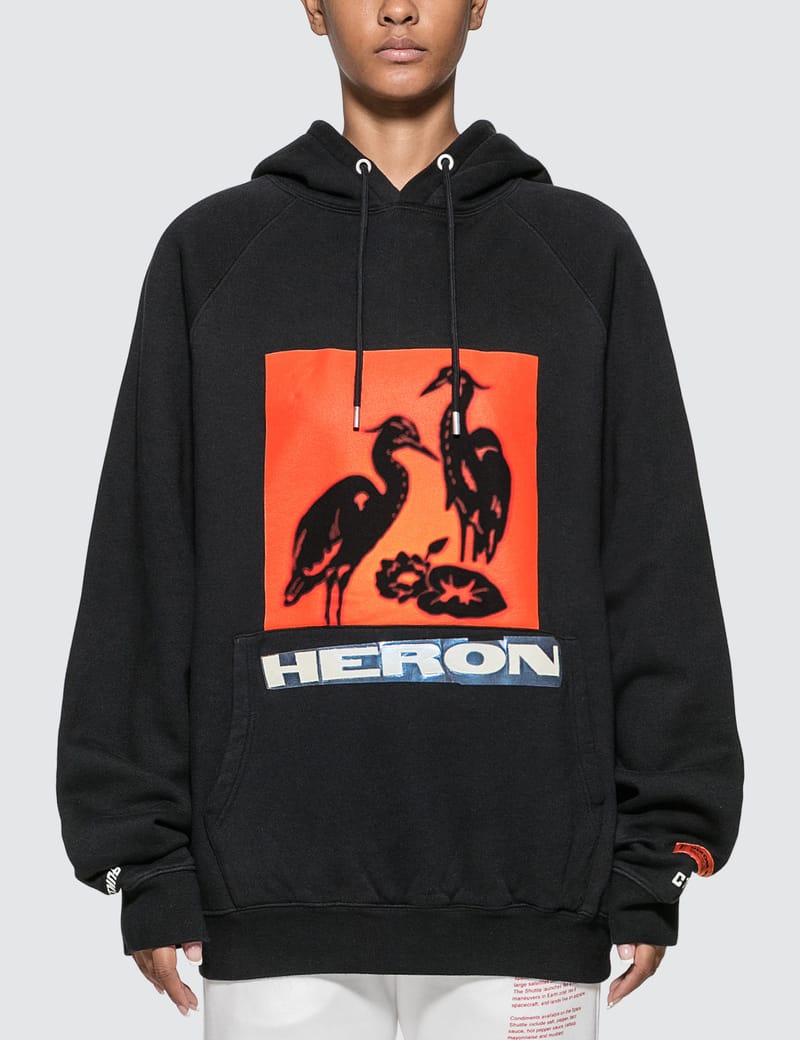 Heron Preston - Herons Graphic Print Hoodie | HBX - Globally