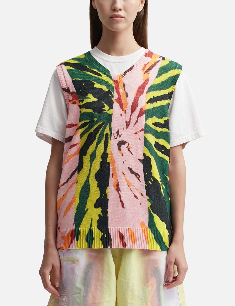 Stüssy - Printed Sweater Vest | HBX - Globally Curated Fashion and