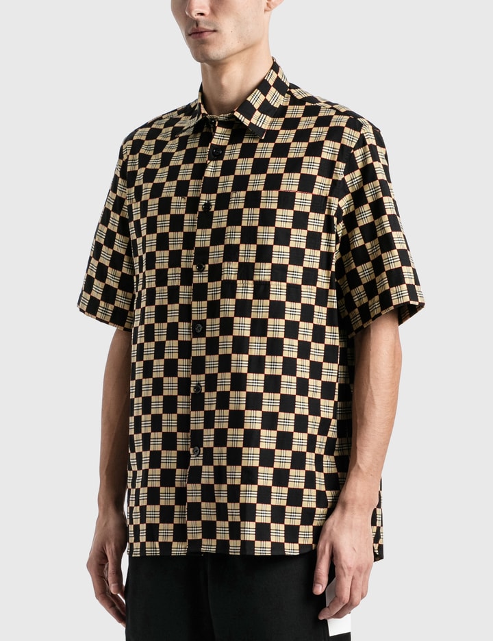 Burberry - Chequer Print Cotton Shirt | HBX - Globally Curated Fashion ...