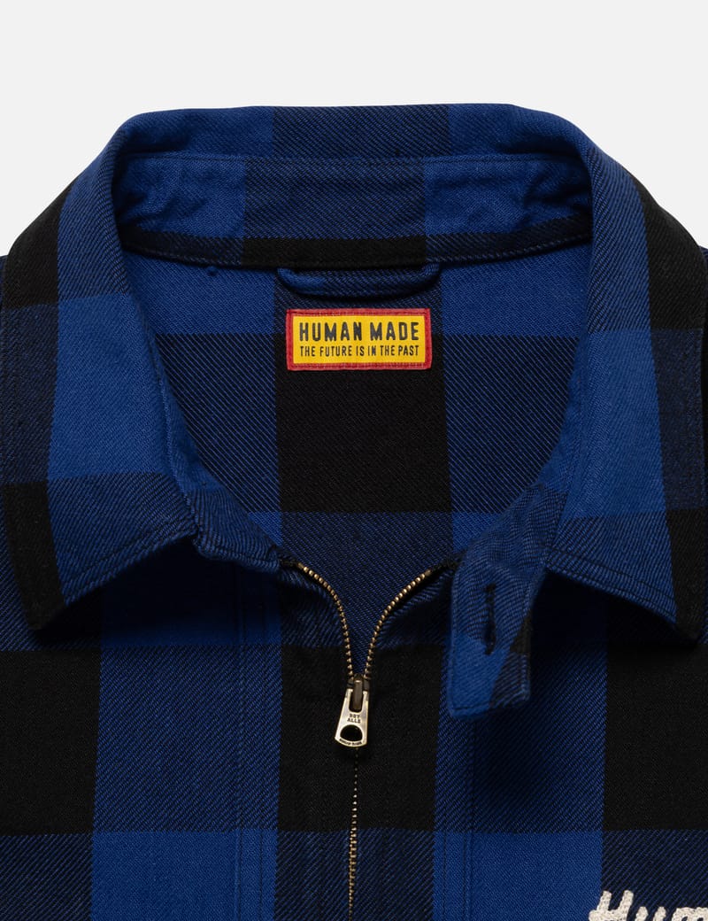 Human Made - Check Half-Zip Shirt | HBX