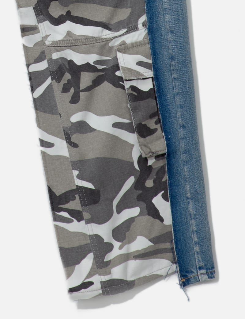 PROJECT G/R - Camo Hybrid Denim Pants | HBX