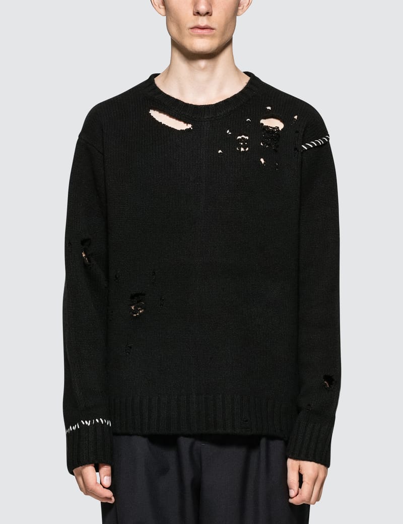 AMBUSH® - Damaged Knit Sweater | HBX - Globally Curated Fashion