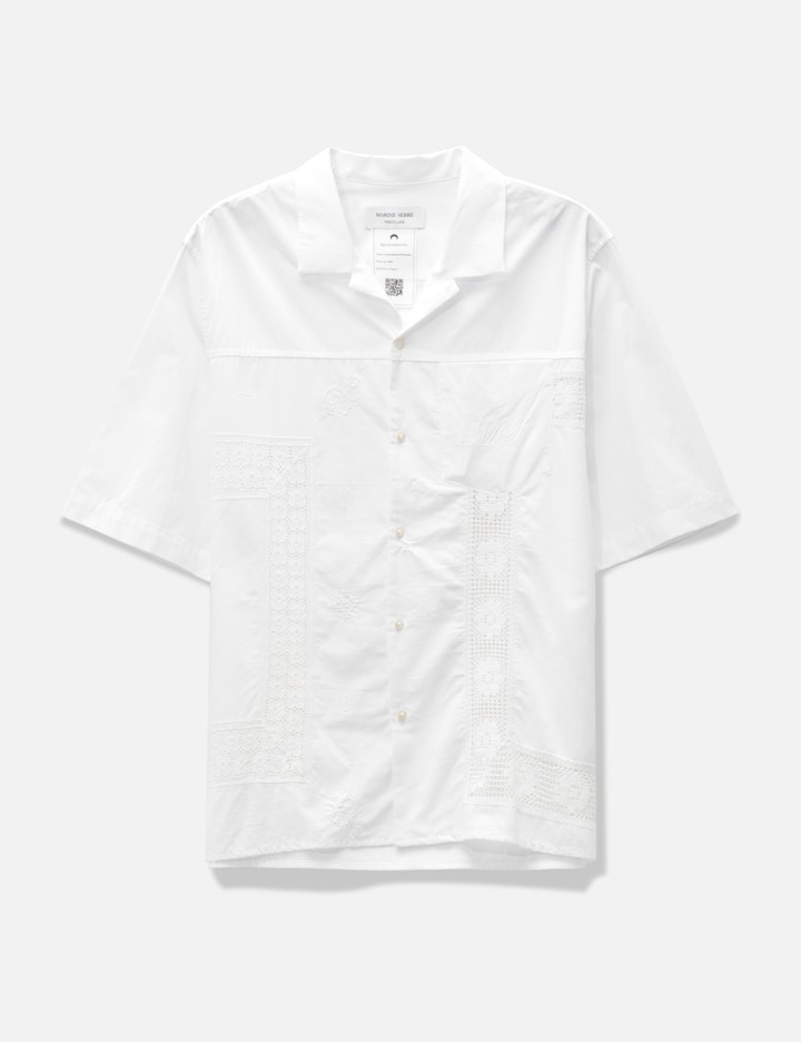 Marine Serre HOUSEHOLD LINEN BOWLING SHIRT HBX Globally Curated