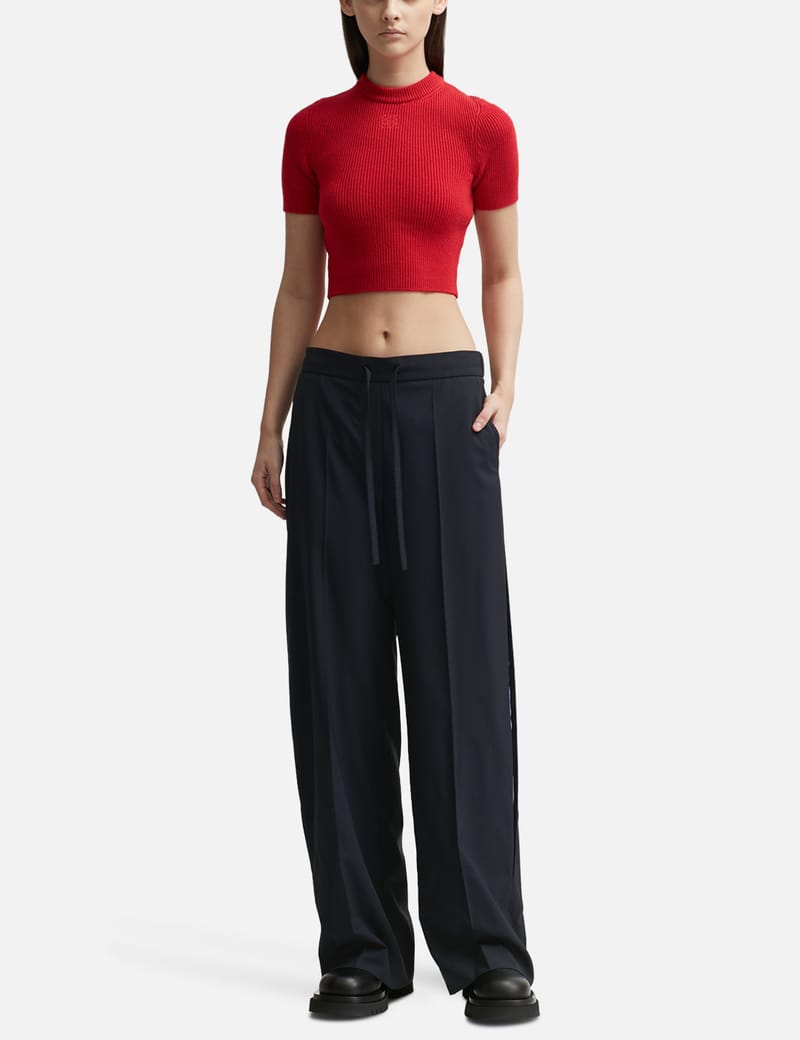 【23AW NEW】LOEWE_woman / カットアウト パンツ / Dark Blue LOEWE Wrap Oversized Jeans | Saks Fifth Avenue