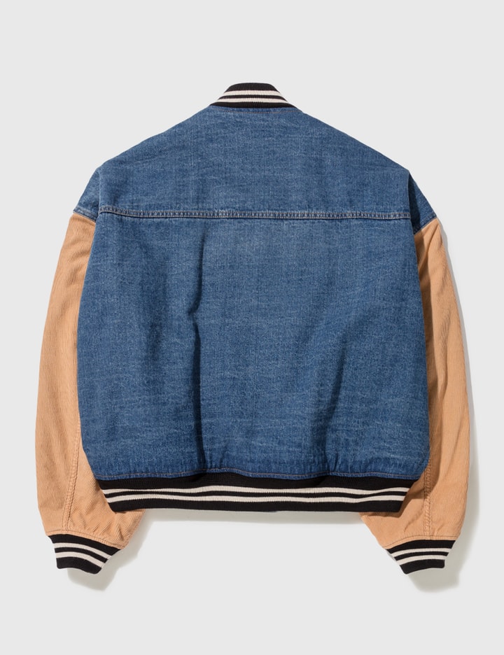 We11done Denim Varsity Jacket HBX Globally Curated Fashion and