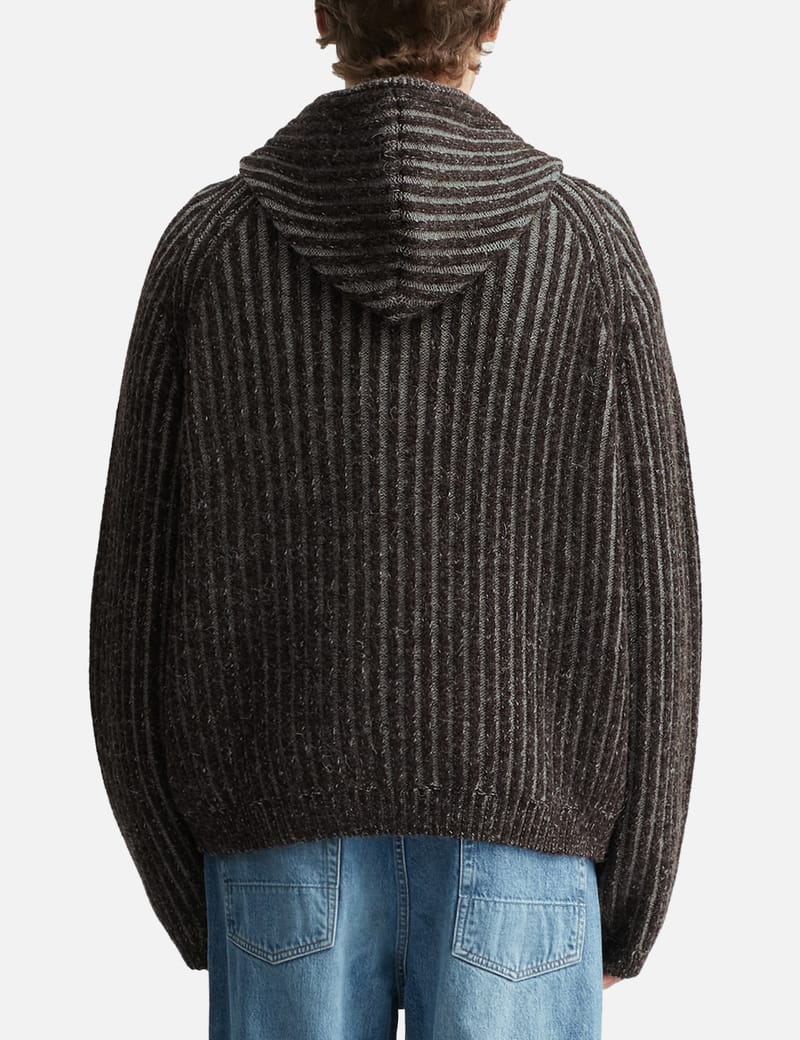 Our Legacy Level Hood - Relaxed English-yarn hooded zip