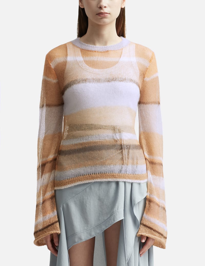 Acne mohair 2024 striped sweater