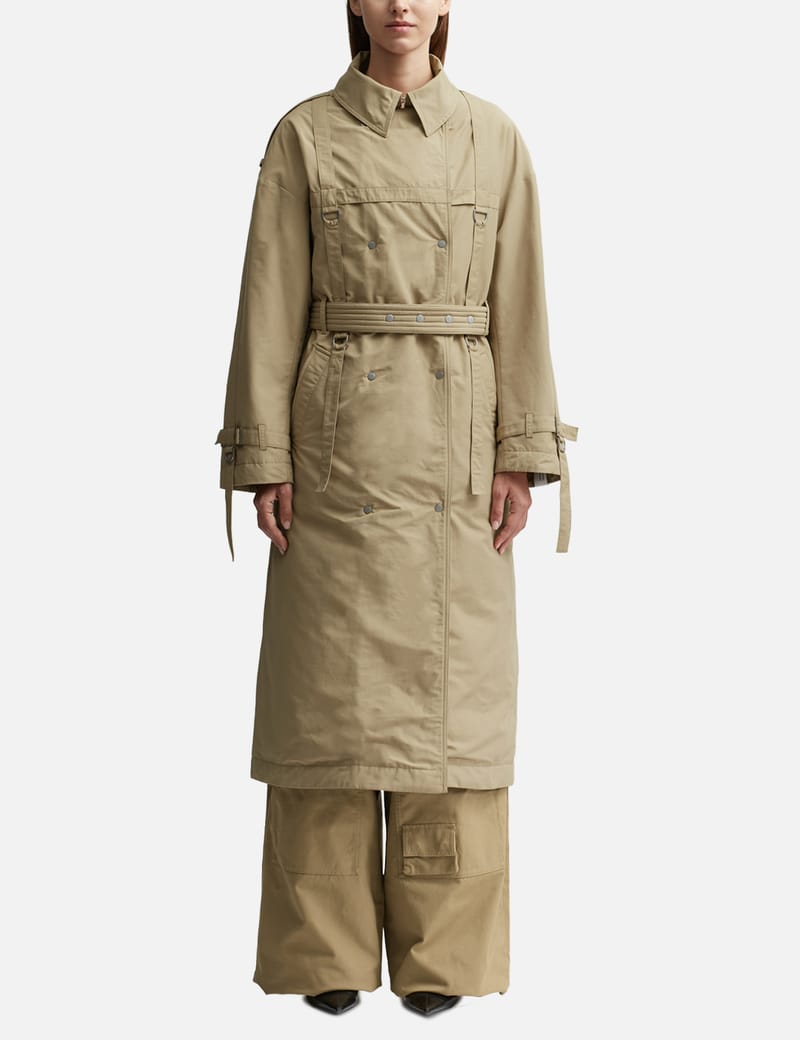 Down store trench coat