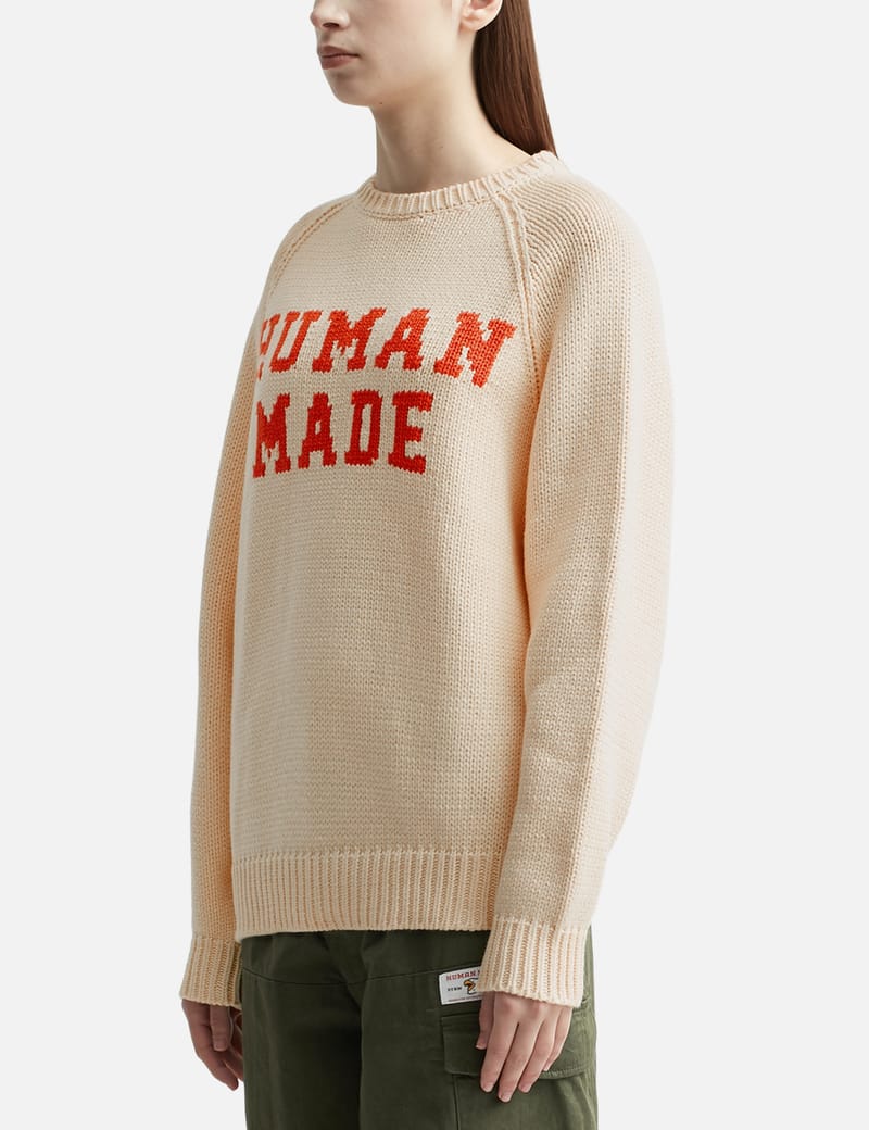 Human Made - BEAR RAGLAN KNIT SWEATER | HBX - Globally Curated