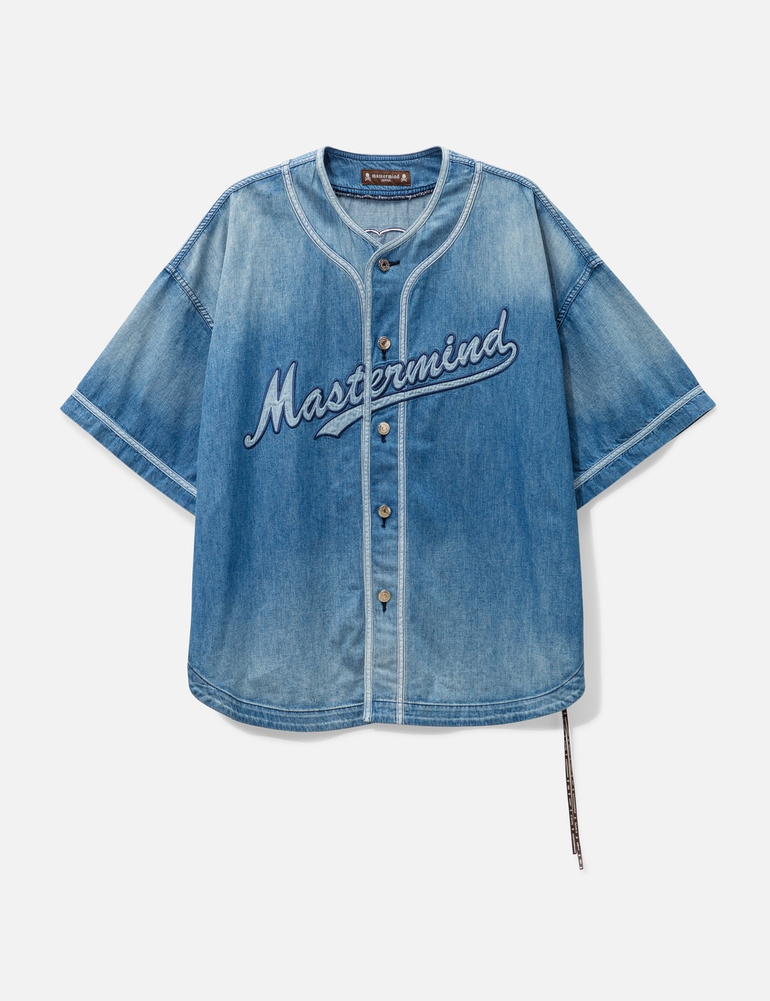 Mastermind Japan - Baseball Denim Shirt | HBX