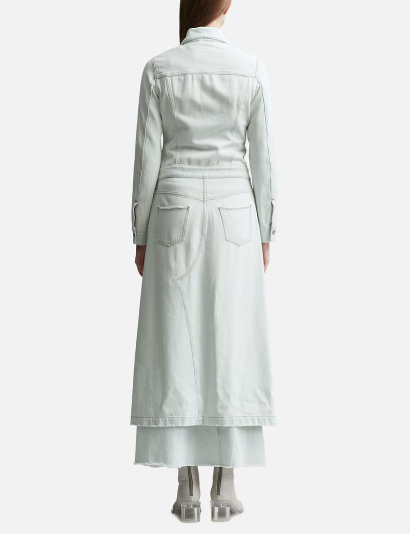 MM6 Maison Margiela - Lightweight Long Denim Coat | HBX MM6 Maison Margiela - Lightweight Long Denim Coat | HBX