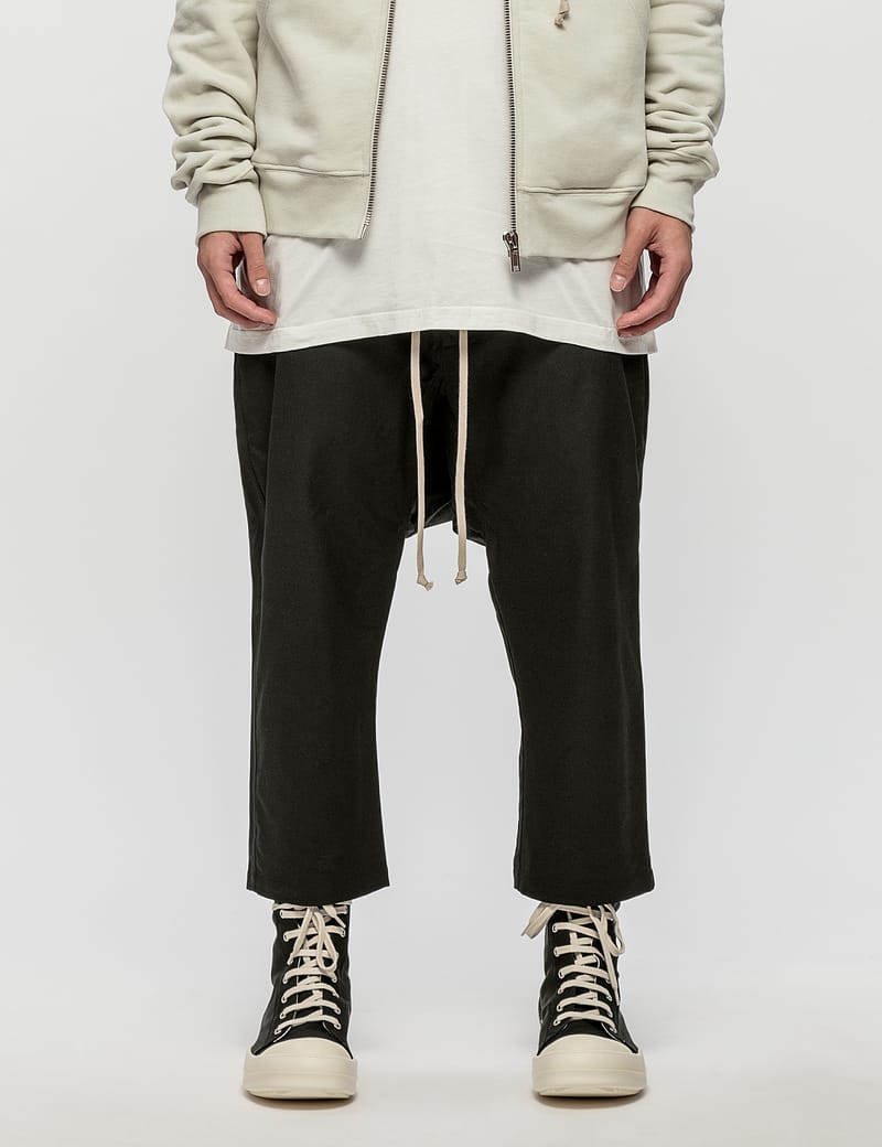 Rick Owens Drkshdw - Pantaloni Drawstring Cropped Pants | HBX