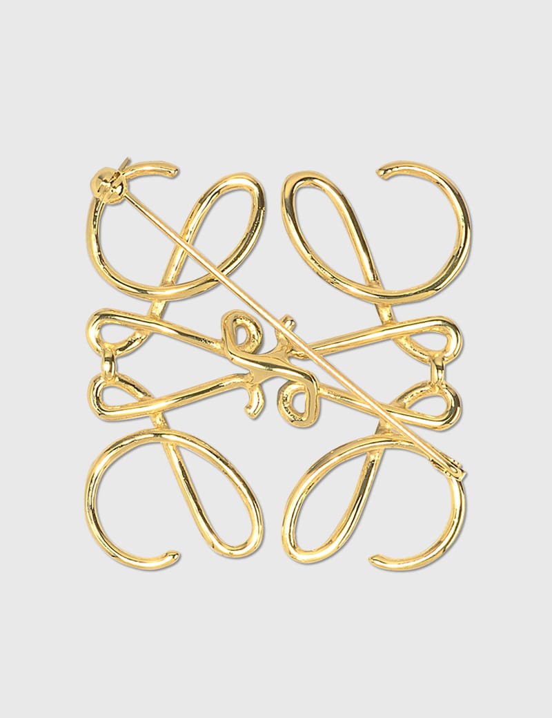 ロエベ　アナグラムブローチ すぐ届く！定番 ブローチ LOEWE ロエベ アナグラム (LOEWE