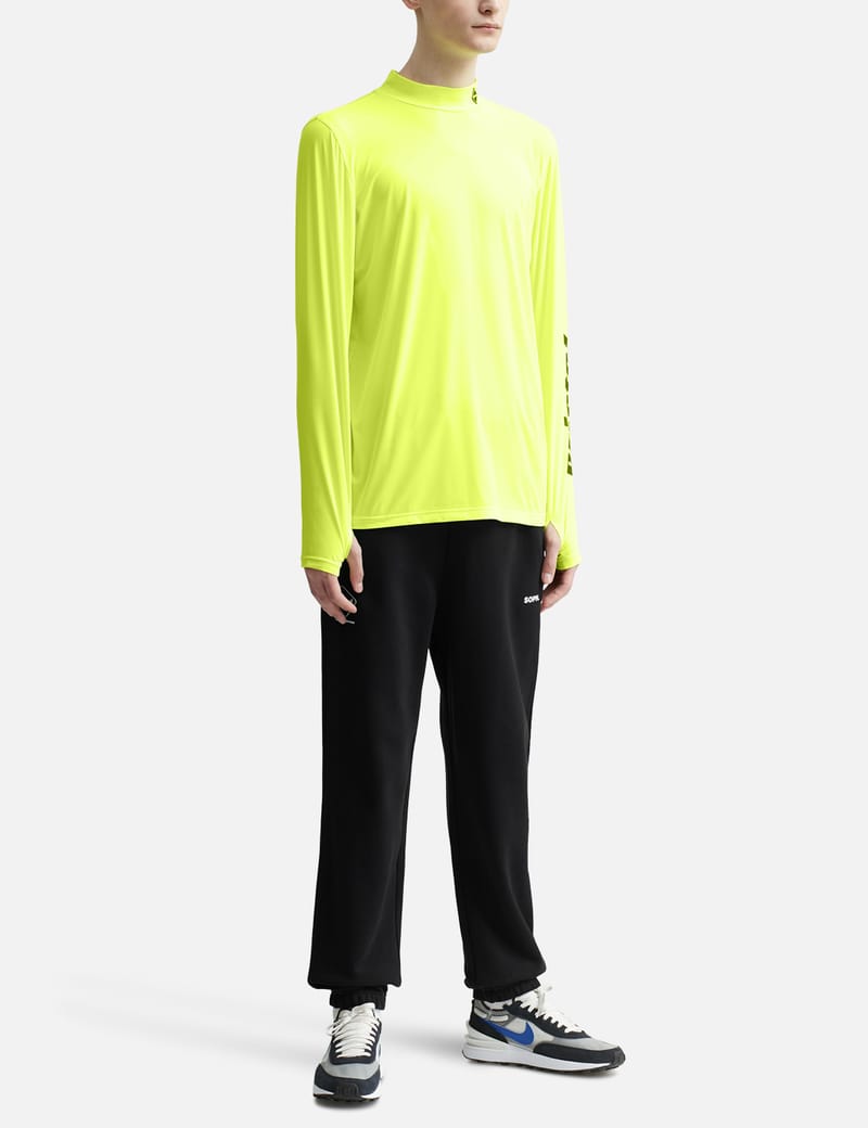 F.c. Real Bristol Cool Touch Long Sleeve Mockneck Top In Yellow