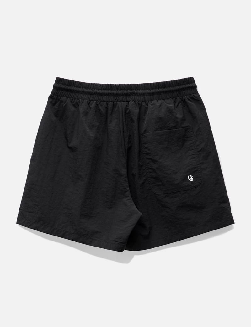 Nylonjersey Printed logo shorts BLACK – HYPEGOLF ONLINE STORE