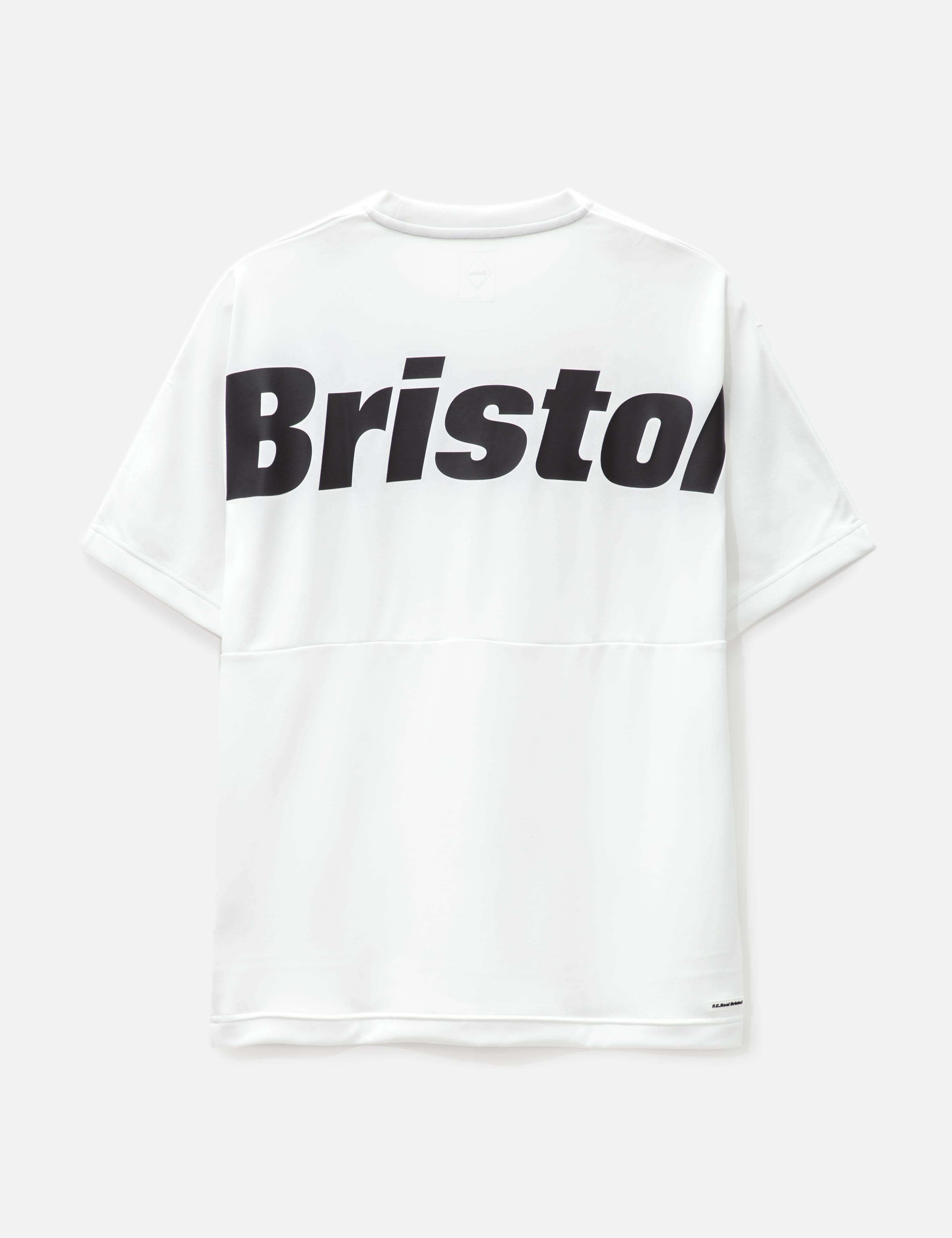 F.c. Real Bristol Big Logo Wide T-shirt In White | ModeSens