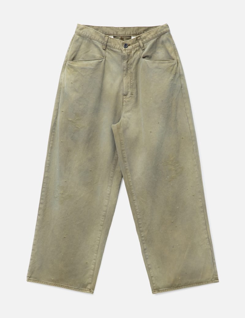 ANCELLM Light Oz Wide Straight Denim Pants - Lightweight wide-leg