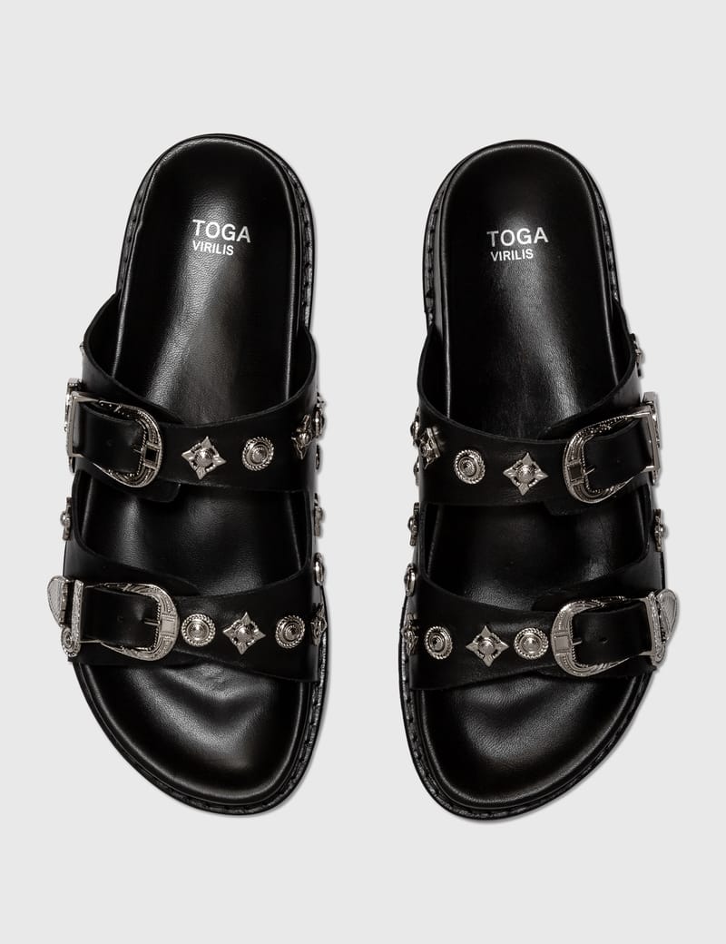 【関税・送料込み】TOGA VIRILIS l Stud Platform Sandals Toga Virilis - Metal Stud Platform Sandals | HBX - Globally