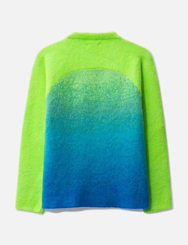 Rainbow gradient striped hot sale sweater off white