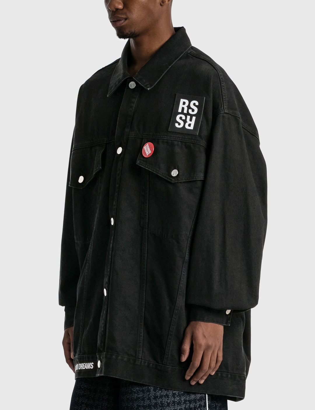 Raf Simons - Oversized Denim Jacket | HBX - Globally Curated Fashion ...
