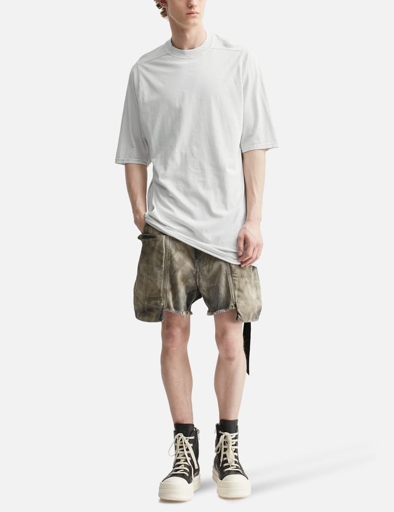 Rick Owens Drkshdw Bauhaus Pods - Washed indigo knee-length drop