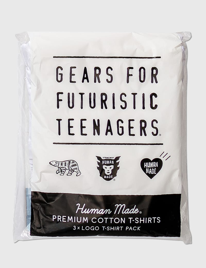 Human made cotton T-shirts 3 pack