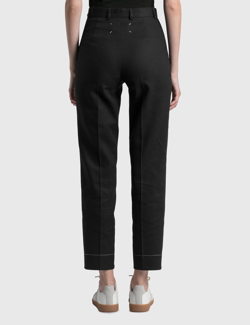 Maison Margiela - Minimal Wool Trousers | HBX