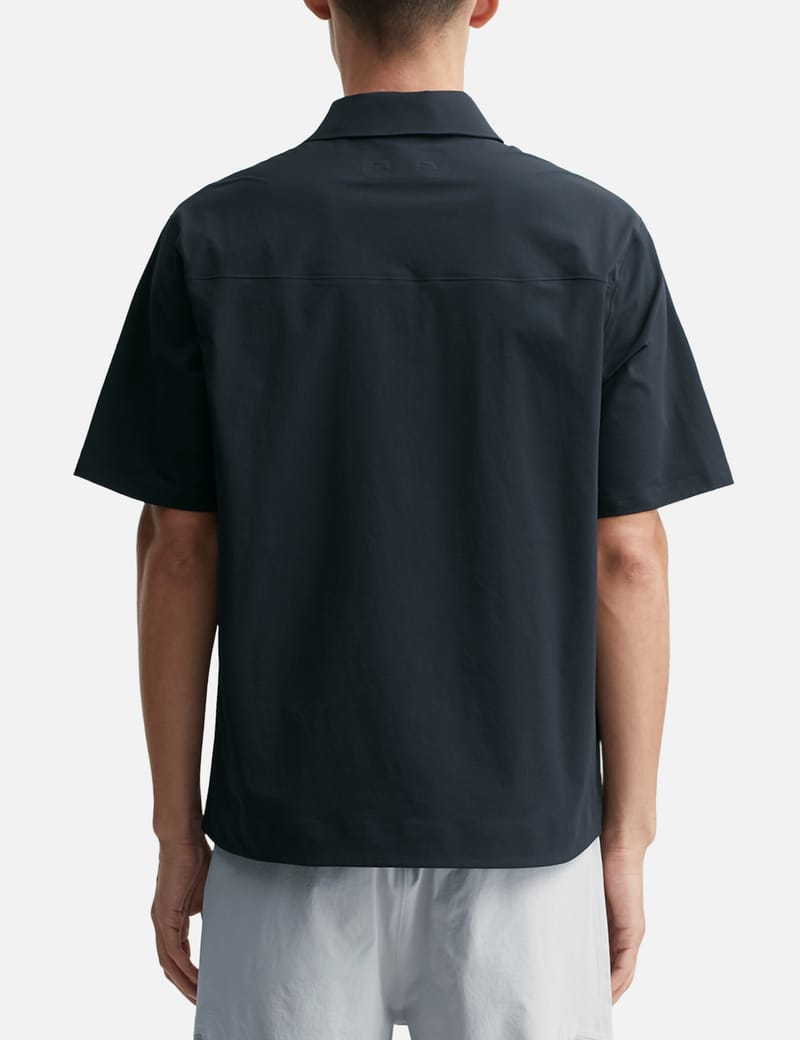 【CAYL】nylon short sleeve hiker shirts / black CAYL - NYLON SHORT SLEEVE HIKER SHIRTS | HBX - Globally